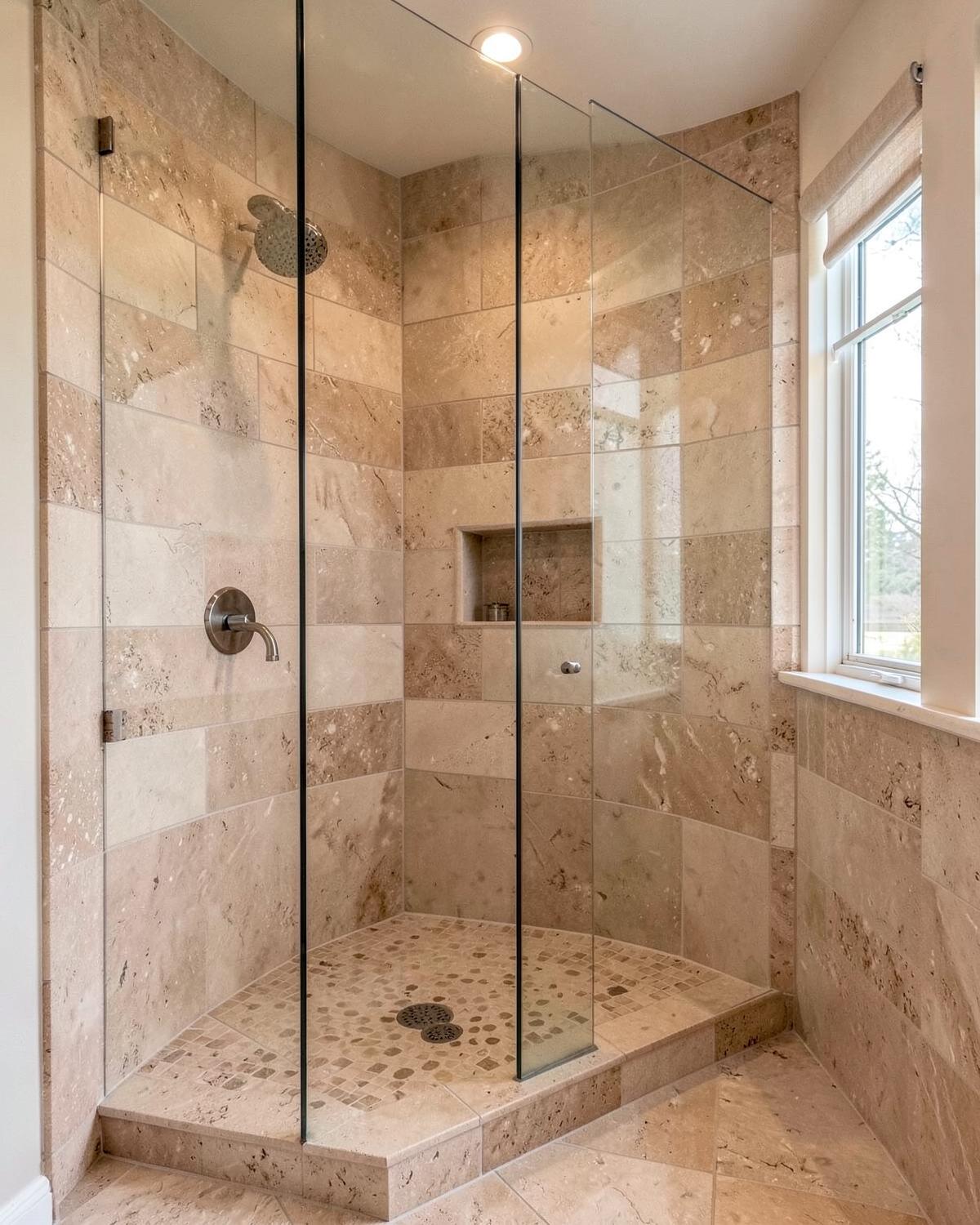 Shower tile inspiration — remodeling project by Emerson Kitchen and Bath in Harrisburg, PA